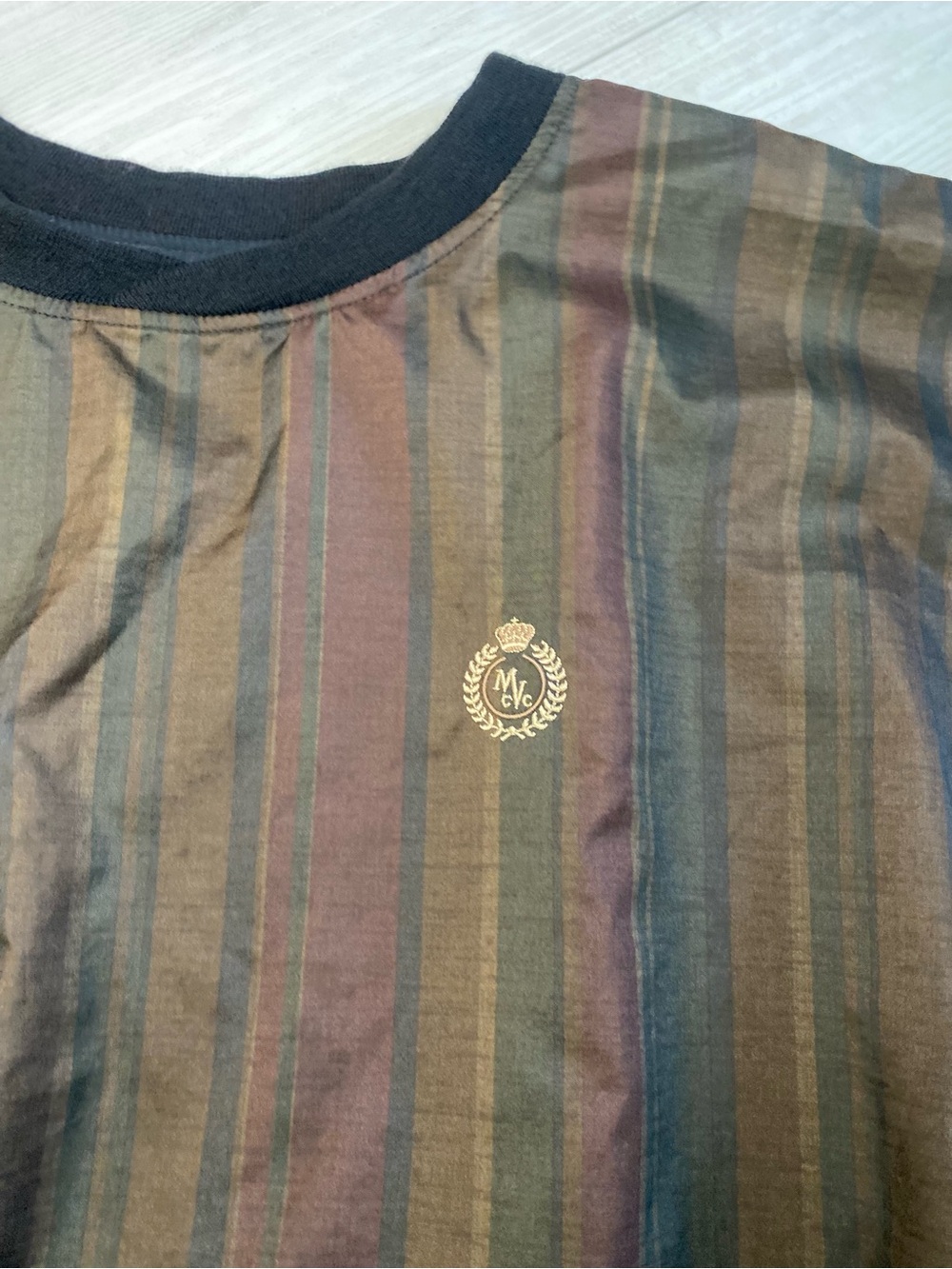 vintage Jacket sweater double sided striped black - Picture 3 of 11